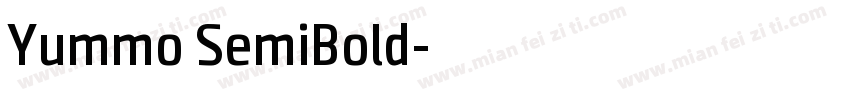 Yummo SemiBold字体转换